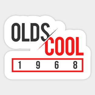 'Oldscool 80s' Awesome Sixties Vintage Gift Sticker